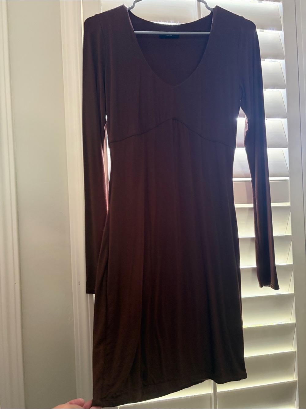 Naked Wardrobe Cappucino/Brown Knit Dress